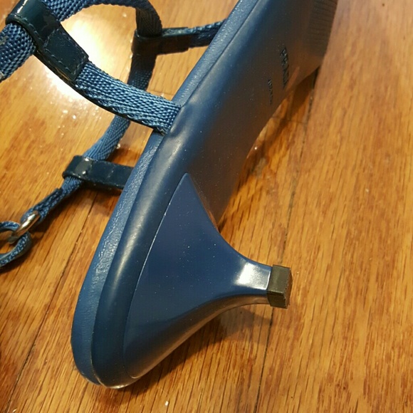 Prada Blue Sandal Kitten Heel 10 - Picture 3 of 6